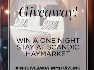 Instagramtävling- vinn lyxig övernattning på Scandic Haymarket!
